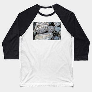 River stones in typical random pattern and type in New Zealand. Baseball T-Shirt